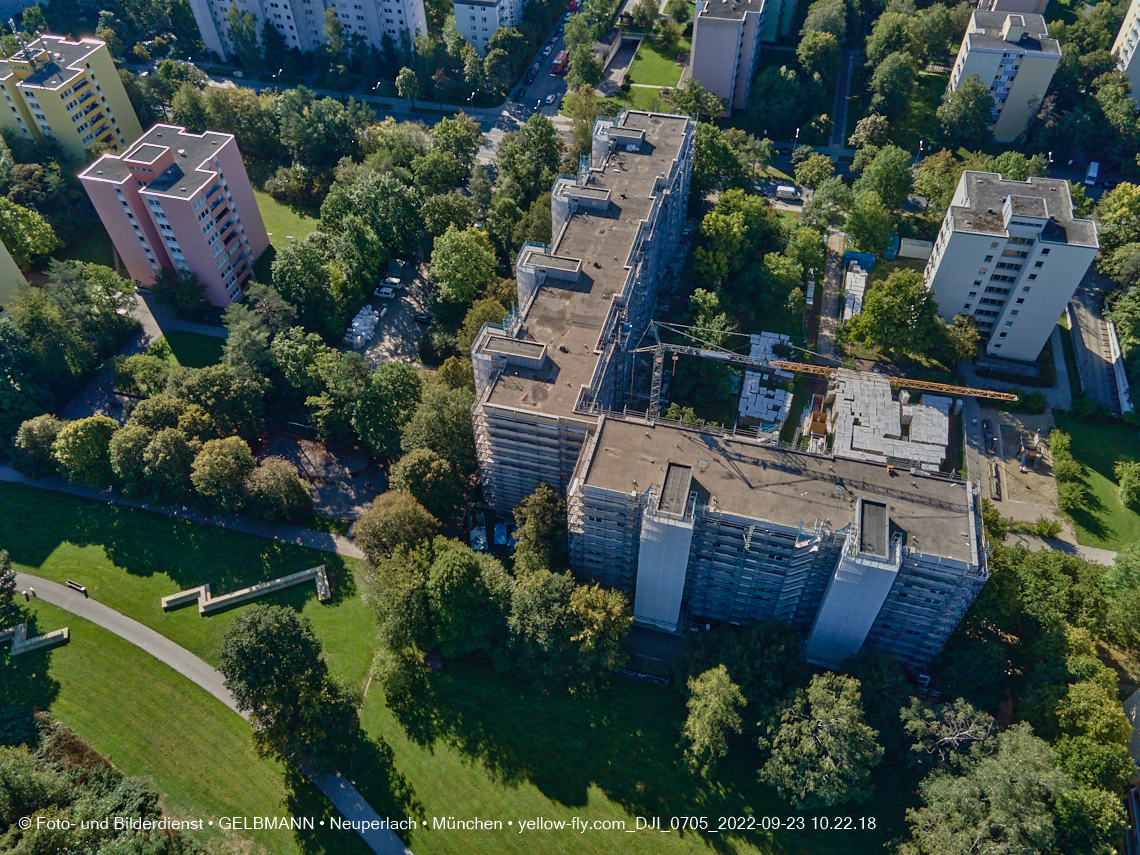 23.09.2022 - Sanierung am Karl-MArx-Ring 11-21 in Neuperlach